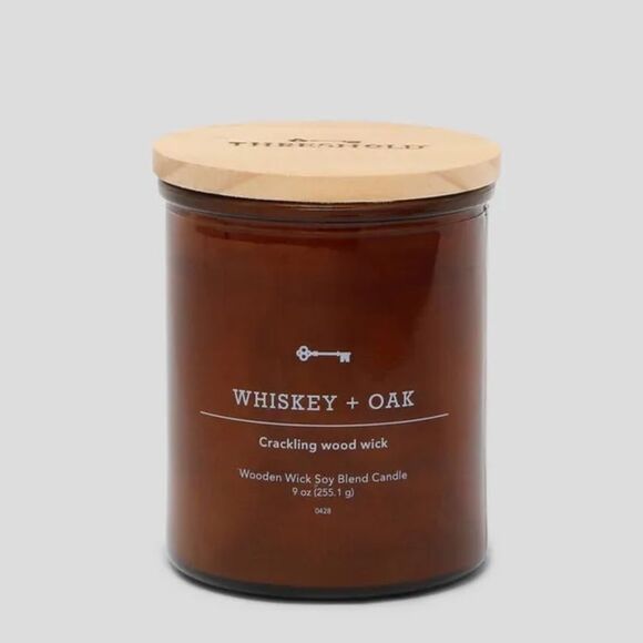 Threshold Other - Threshold, whiskey + oak crackling wick candle